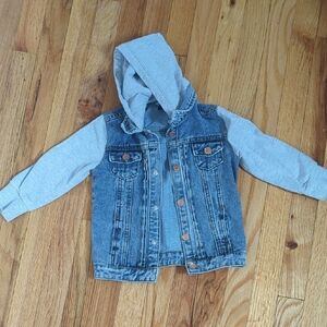 Denim and Gray Kids Jacket